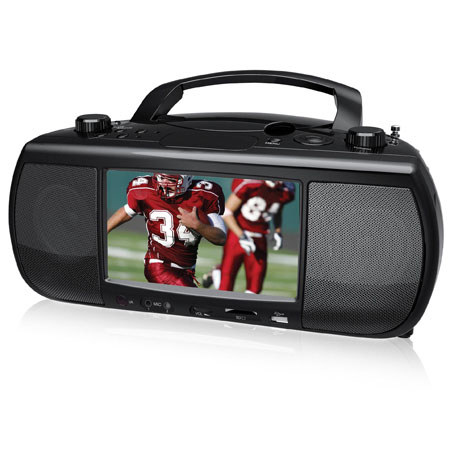 Coby 7" Portable Digital TV + DVD/CD Mini System