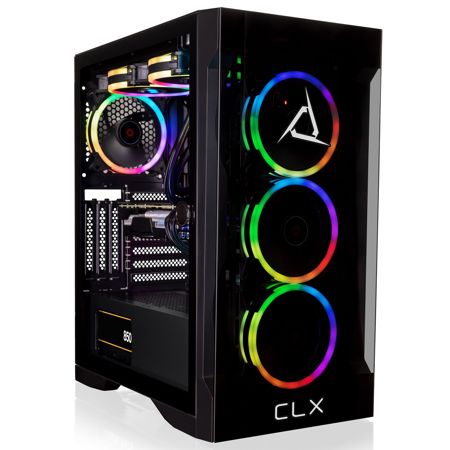 CLX SET VR Gaming Desktop, R9 7900X, 32GB,1TB SSD+4TB HDD, RTX 4080, W11H, Black