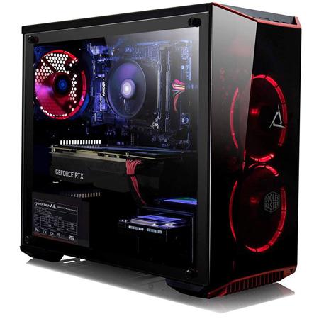 CLX SET Gaming, 2600, 16GB RAM, 120GB SSD + 1TB HDD, RTX 2060, W10, Black/Red