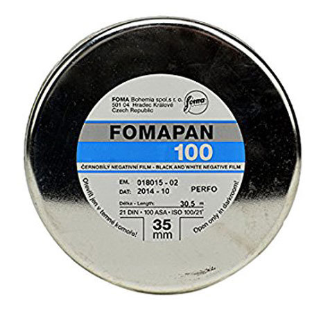 Foma Film Fomapan 100 Classic 35mm Black and White Negative Film, 100' Roll