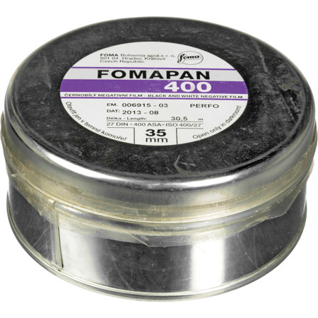 Foma Film Fomapan 400 Action 35mm Black and White Negative Film, 100' Roll