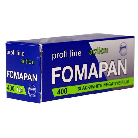 Foma Film Fomapan 400 Action Black & White Negative Film, 120 Roll, 60mm Wide