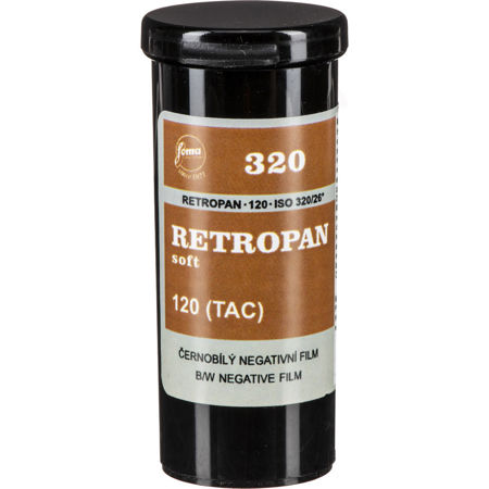 Foma Film Retropan 320 Soft 120 Black and White Negative Film, Roll