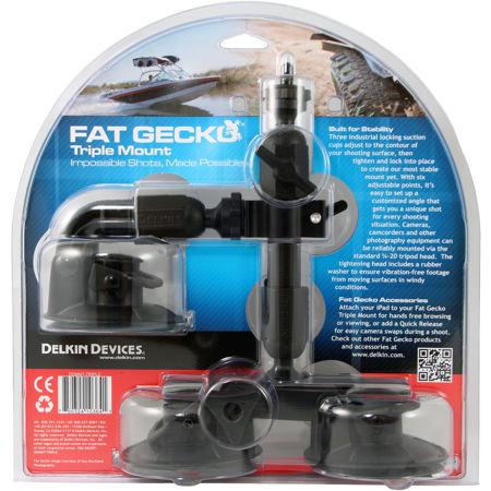 アクセサリー Delkin Fat Gecko Triple Mount Amazon.com : Delkin Devices Fat Gecko Triple Suction Camera
