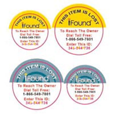 Finder Lost & Found Recovery System - Ifound 4-Label Set
