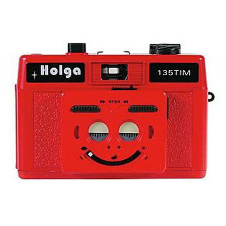 Holga 135 TIM 35mm 1/2 Frame Twin Camera, Red