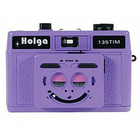 Holga 135 TIM 35mm 1/2 Frame Twin Camera, Violet