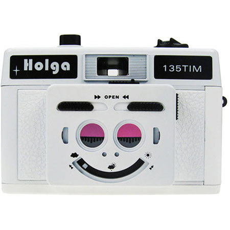 Holga 135 TIM 35mm 1/2 Frame Twin Camera, White
