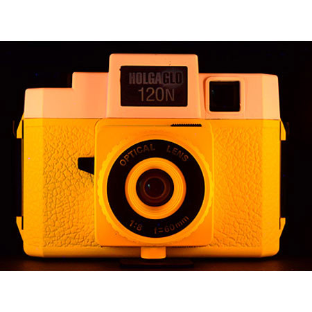 Holga 120N Lens Medium Format Camera, Orange Burst