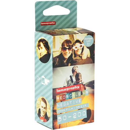 Lomography 35mm Redscale XR 50-200 Color Negative Film, Extended Range, 3 Rolls