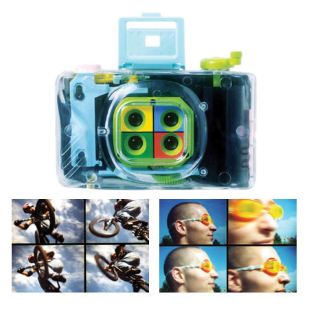 Lomography Action Sampler 35mm 4 Lens Camera, Clear