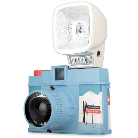 Lomography Diana F+ Medium Format Camera with Flash, 75mm Lens, Cortina