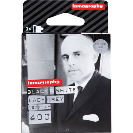 Lomography 120 Lady Grey Black and White Negative Film, 3 Pack