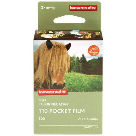 Lomography Color Tiger 110 Pocket Color Negative Film, 24 Exposures, 3 Pack