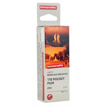 Lomography Lobster Redscale Color Negative Film 110 Cartridge, 24 Exposures
