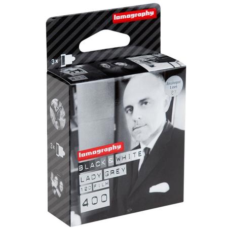 Lomography Lady Gray 400 Black and White Negative Film, 120 Roll Film, 3-Pack