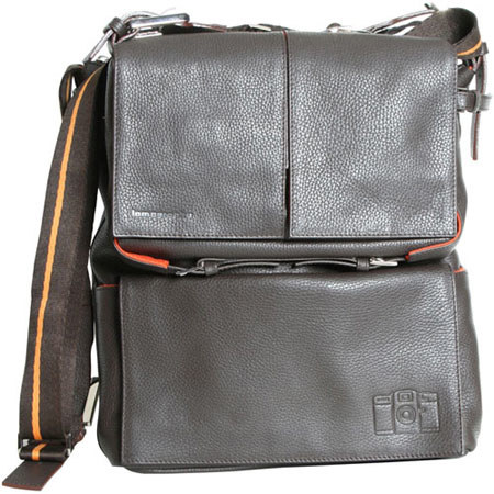 Lomography Side Kick 2-in-1 Bag, Dark Brown Leather
