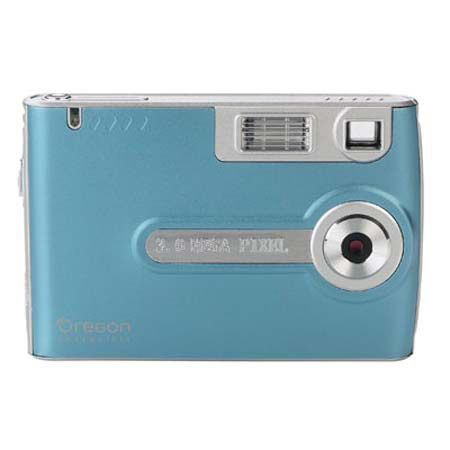 Oregon Scientific DS6310 Point & Shoot 3MP Digital Camera with Cradle, 1.5" Screen 4x Digital Zoom - Blue