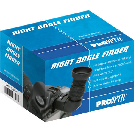 Pro Optic Right Angle Finder for Most Film & Digital Interchangeable Lens SLR Cameras.