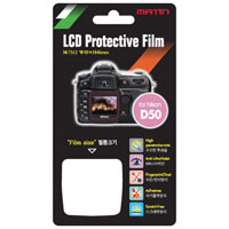 Matin LCD Screen Protector for Nikon D50 Screen