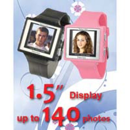 Timestyle Digital Photo Frame Watch - Solid Blue Color