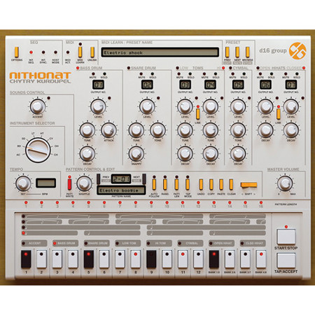D16 Group Nithonat Drum Machine 606 Emulation Software, Electronic Download