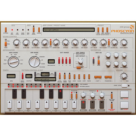 D16 Group Phoscyon T-303 Bass Line Emulation Instrument Software, Download