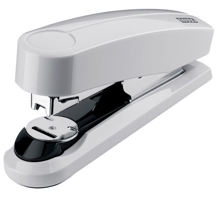 Novus Compact Flat Clinch Executive Stapler, Grey