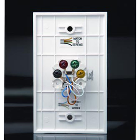 DataComm Electronics Color-Rite Wall Plate, White