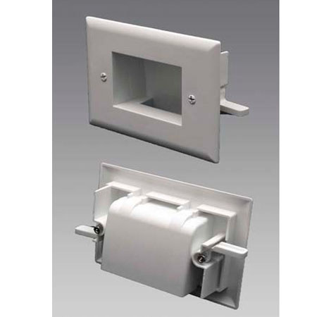 DataComm Electronics Easy Mount Plate, Slim Fit, White