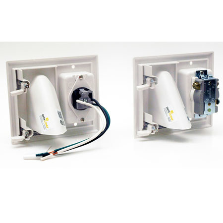 DataComm Electronics Recessed Pro-Power Kit with Straight Blade Inlet
