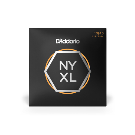 D'Addario NYXL1046 Nickel Wound Electric Guitar Strings, Regular Light, 10-46 Gauge, Set of 6 Strings