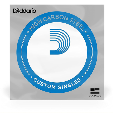 D'Addario Plain Steel Single Guitar String for Acoustic or Electric Guitars .017