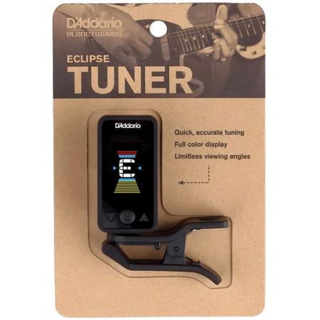D'Addario Eclipse Chromatic Headstock Clip-On Tuner, Black PW-CT-17BK