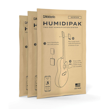 D'Addario Humidipak Maintain Replacement Two-Way Humidity Control System,24-Pack
