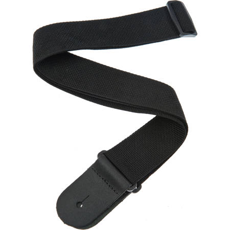 D'Addario 50mm Polypropylene Guitar Strap, Black