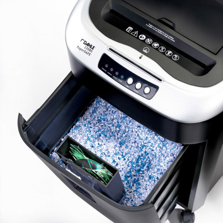 Dahle PaperSAFE 22080 Cross-Cut Auto-Feed Deskside Shredder, 6-8 Sheets Capacity