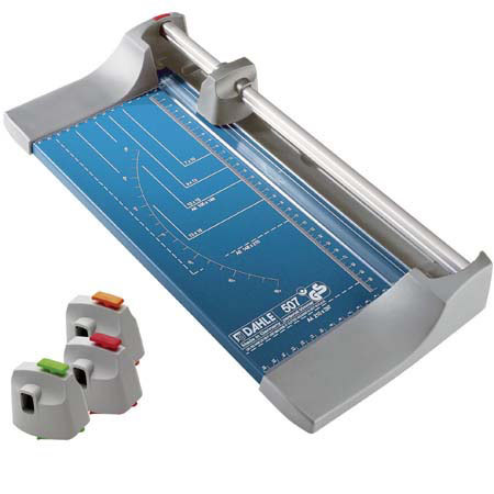 Dahle 12.5in Personal Rotary Trimmer, 4 Cutting Blades