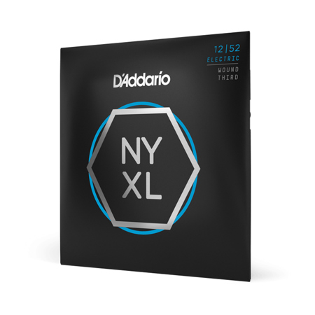 D'Addario XS Nickel Plated Steel Electric Guitar Strings, Jazz Light, 12-52 Gauge, Set of 6 Strings