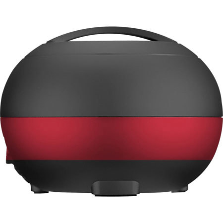 Dbest Solo Bluetooth Rechargeable Mini Speaker, Black with Red Band