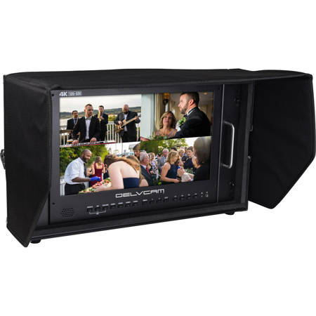 Delvcam DELV-12GSDI15 15.6" 4K HDMI 12G-SDI Quad View IPS 6RU Broadcast Monitor