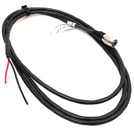 Delvcam 6' Strip/Tin Bare to HR4S Plug Power Supply Cable for LCD Monitors