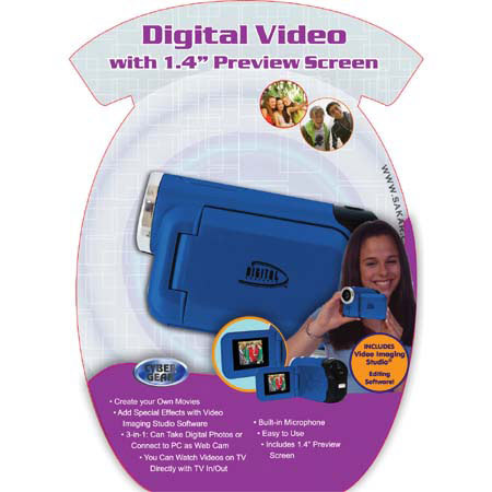 Digital Concepts Digital Camcorder, 1.4in Screen, Blue