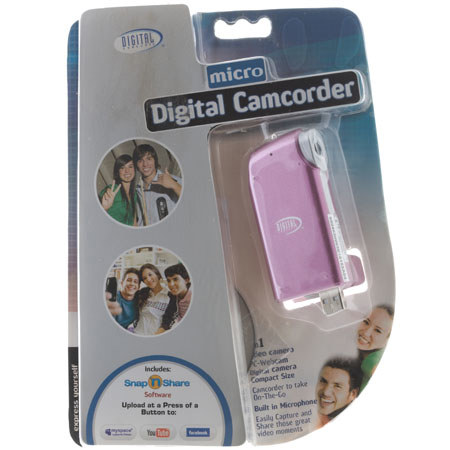 Digital Concepts Digital Camcorder, Built-In Mic, Pink