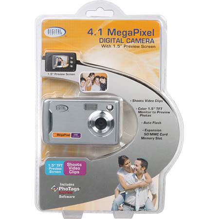 Digital Concepts 4.1MP Digital Still Camera, Silver