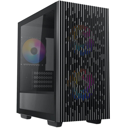 DeepCool MATREXX 40 3FS RGB Tempered Glass Micro-ATX/Mini-ITX Mid-Tower Computer Case, Black