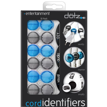 Dotz DCI651AV Cord Identifiers, 10 Reusable Identifiers