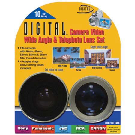Digital Concepts Camera & Video Telephoto & WA Lens Set