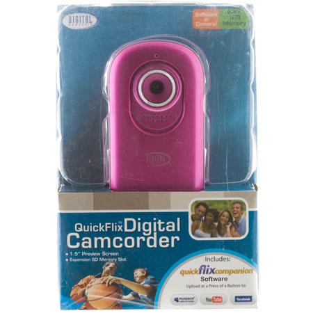 Digital Concepts QuickFlix Digital Camcorder, 1GB, Red