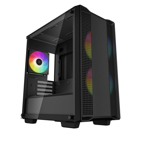 DeepCool CC360 ARGB Clear Tempered Glass Micro-ATX Mid-Tower Computer Case